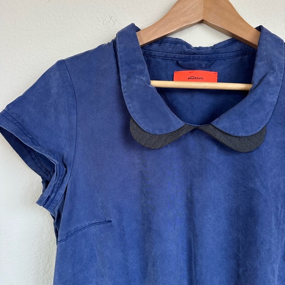 Skunkfunk Tencel Blue Collar Twee Dress - Picture 4 of 11